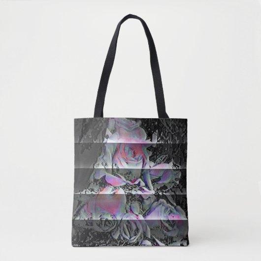 Techno Blumenstrauß Tasche (Vorderseite)