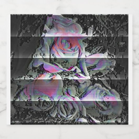 Techno Bouquet Bierflaschenetikett (Einzelnes Label)