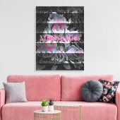Techno Bouquet Canvas Print Leinwanddruck (Insitu (Wohnzimmer))