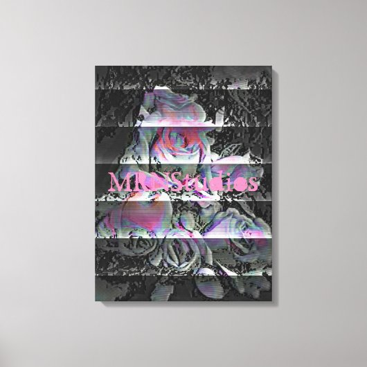 Techno Bouquet Canvas Print Leinwanddruck (Vorderseite)