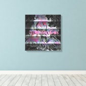 Techno Bouquet Canvas Print Leinwanddruck (Insitu (Holzboden))