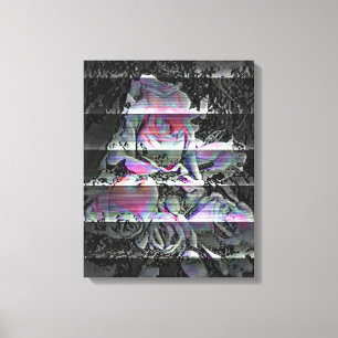 Techno Bouquet Canvas Print Leinwanddruck