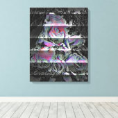 Techno Bouquet Canvas Print Leinwanddruck (Insitu (Holzboden))