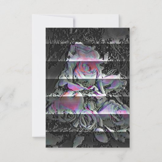 Techno Bouquet Dankeskarte (Vorderseite)