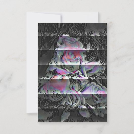 Techno Bouquet Dankeskarte (Rückseite)