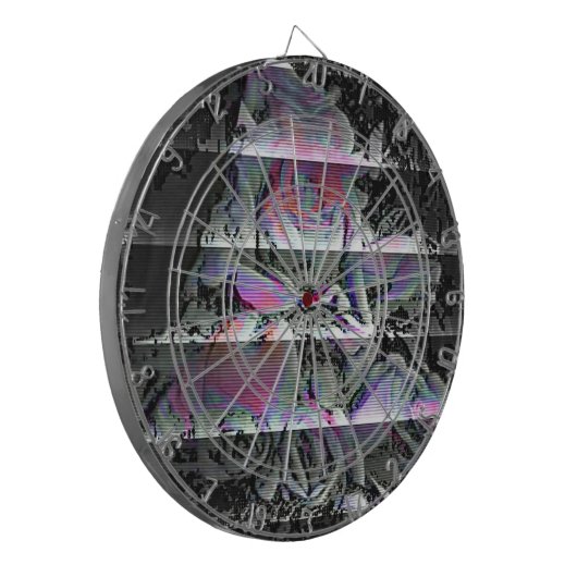 Techno Bouquet Dartscheibe (Vorderseite Links)