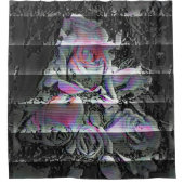 Techno Bouquet Duschvorhang (Vorderseite)