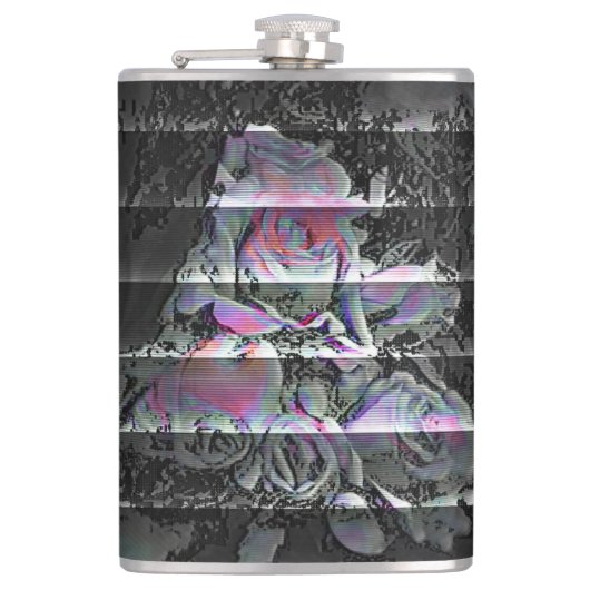 Techno Bouquet Flask Flachmann (Vorderseite)