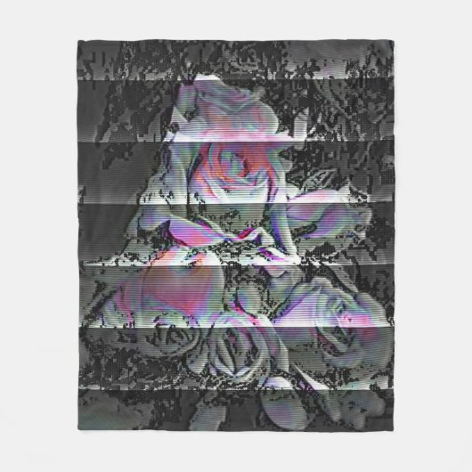 Techno Bouquet Fleecedecke (Vorderseite)