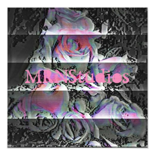 Techno Bouquet Foto Print (Vorne)