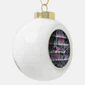 Techno Bouquet Keramik Kugel-Ornament (Links)