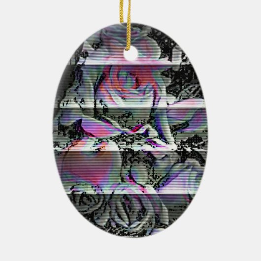 Techno Bouquet Keramik Ornament (Hinten)