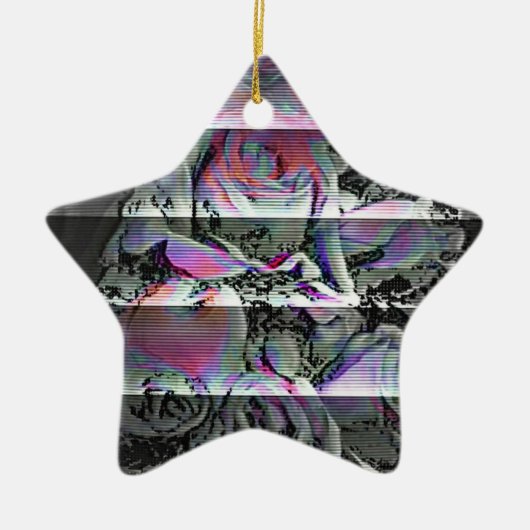 Techno Bouquet Keramik Ornament (Vorne)