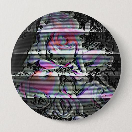 Techno Bouquet  Knopf Button (Vorderseite)