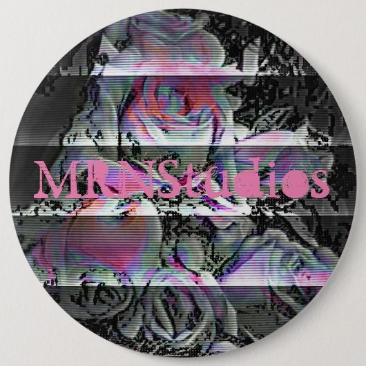 Techno Bouquet Knopf Button (Vorderseite)