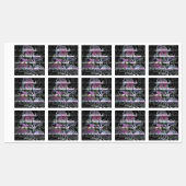 Techno Bouquet Labels Etiketten (Blatt)