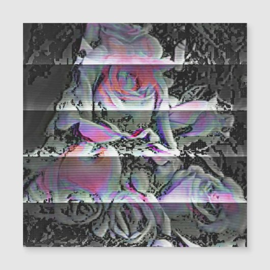 Techno Bouquet Magnetkarte (Vorderseite)