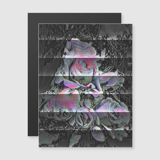 Techno Bouquet Magnetkarte (Vorne/Hinten)