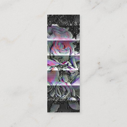 Techno Bouquet Mini Visitenkarte (Rückseite)