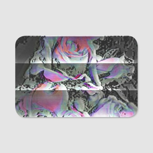 Techno Bouquet Namensschild (Vorderseite)