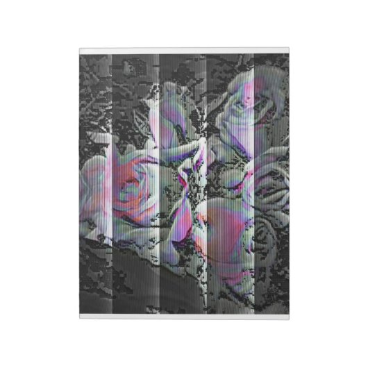 Techno Bouquet Notepad Notizblock (Rotiert)