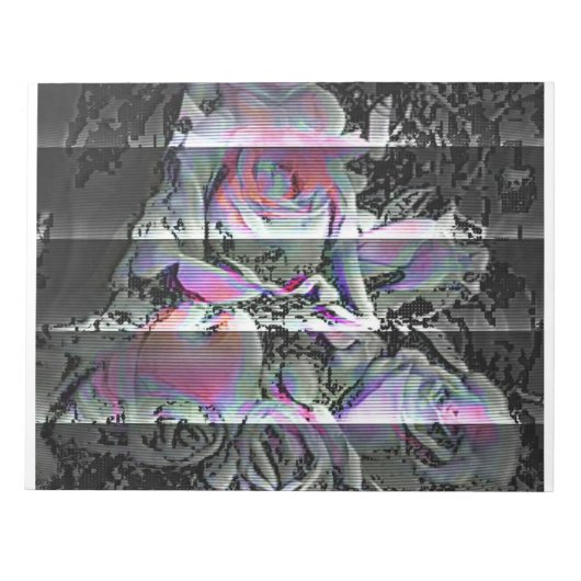 Techno Bouquet Notizblock (Vorderseite)
