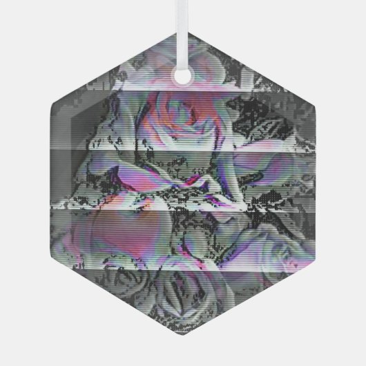 Techno Bouquet Ornament Aus Glas (Vorderseite)