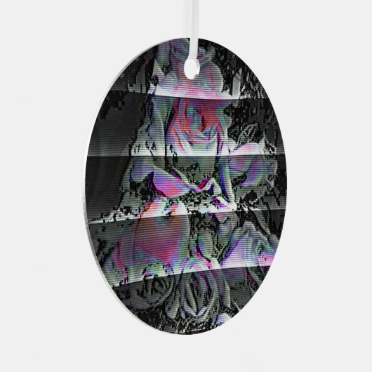 Techno Bouquet Ornament Aus Metall (Vorderseite Rechts)