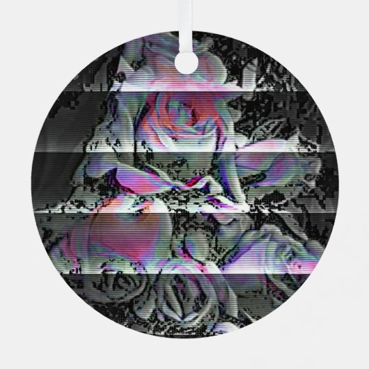 Techno Bouquet Ornament Aus Metall (Rückseite)