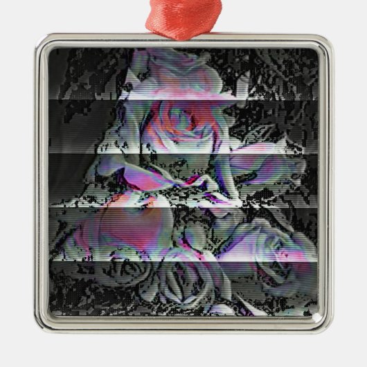 Techno Bouquet Ornament Aus Metall (Vorne)