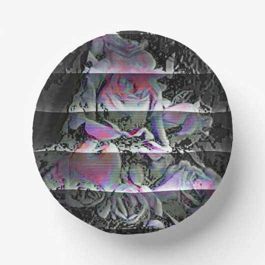 Techno Bouquet Pappteller (Vorderseite)