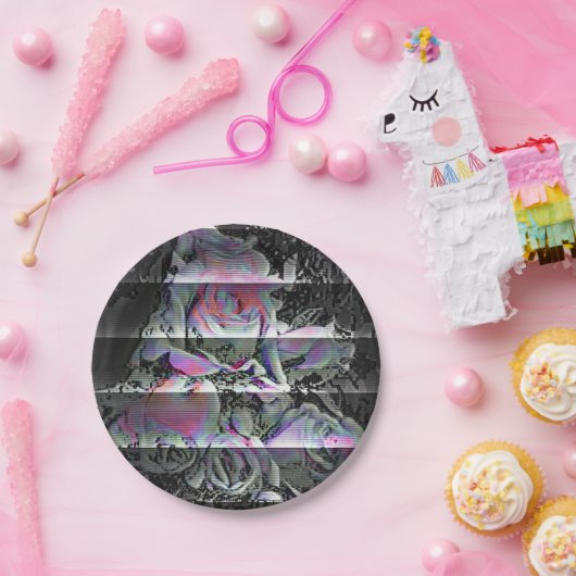 Techno Bouquet Pappteller (Party)