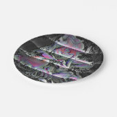 Techno Bouquet Pappteller (Schrägansicht)