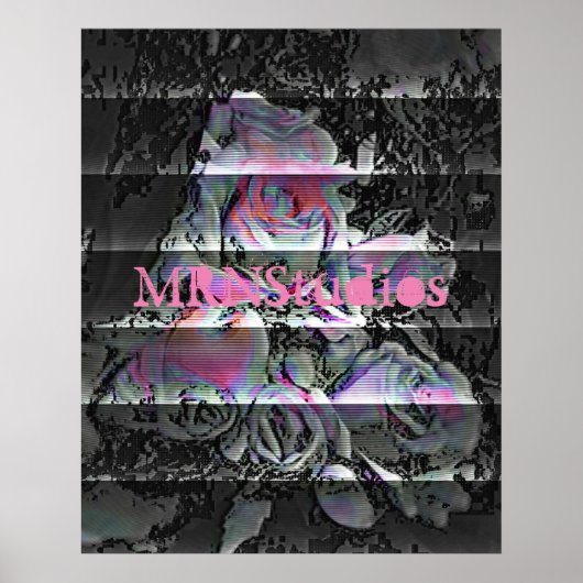 Techno-Bouquet-Plakat Poster (Vorne)