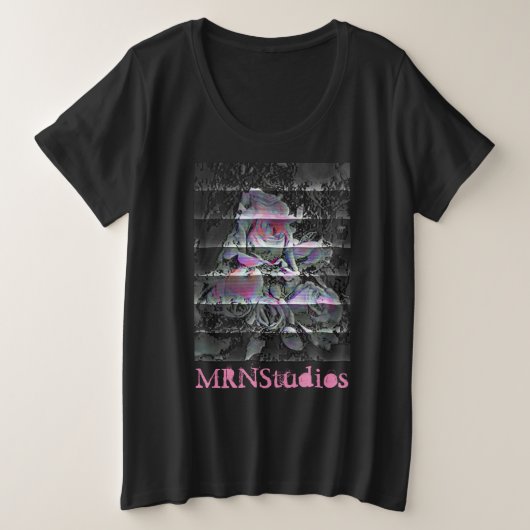Techno Bouquet Plus Size T - Shirt (Design vorne)