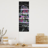 Techno Bouquet Poster (Küche)