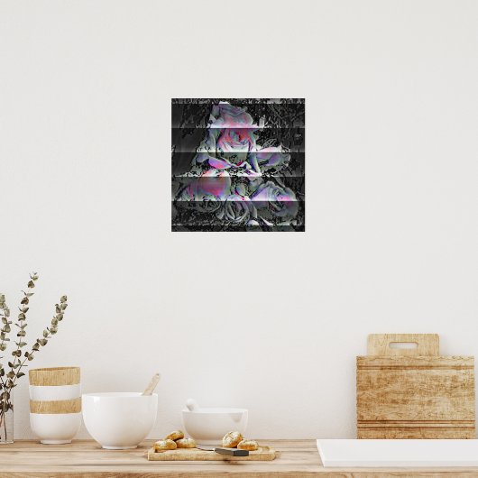 Techno Bouquet Poster (Küche)