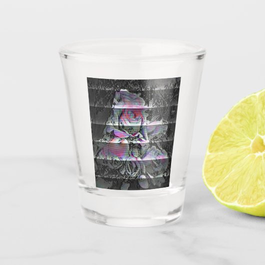 Techno Bouquet Schnapsglas (Vorderseite)