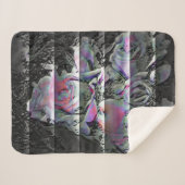 Techno Bouquet Sherpa Blanket Sherpadecke (Vorderseite (Horizontal))