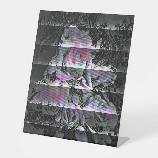 Techno Bouquet Sockelschild (Vorderseite)