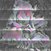 Techno Bouquet Sticker (Vorderseite)