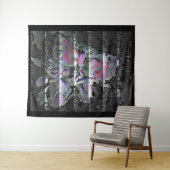 Techno Bouquet Tapestry Wandteppich (Beispiel (Horizontal))