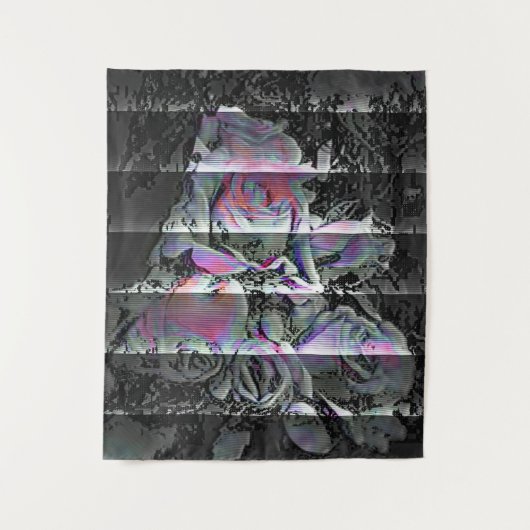 Techno Bouquet Tapestry Wandteppich (Vorderseite)