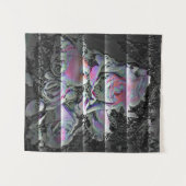 Techno Bouquet Tapestry Wandteppich (Vorderseite (Horizontal))