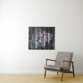 Techno Bouquet Tapestry Wandteppich (Beispiel (Horizontal))
