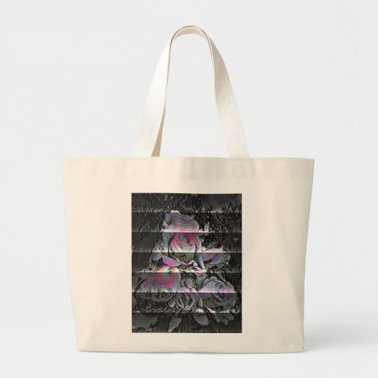 Techno Bouquet Tote Bag Jumbo Stoffbeutel (Vorne)