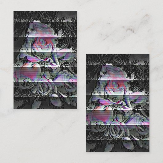 Techno Bouquet Visitenkarte (Vorne/Hinten)