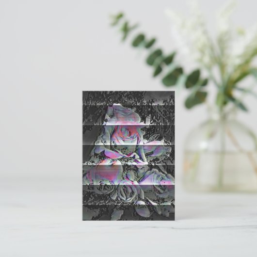 Techno Bouquet Visitenkarte (Stehend Vorderseite)