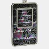 Techno Bouquet Weihnachtsdekoration Rahmen-Ornament Silber (Rechts)