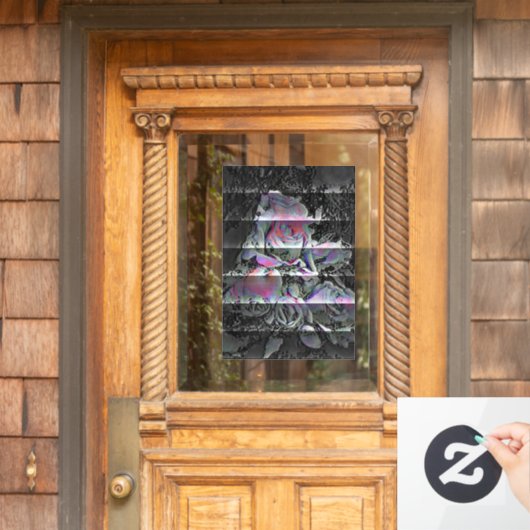 Techno Bouquet Window Clying Fensteraufkleber (Haustür)